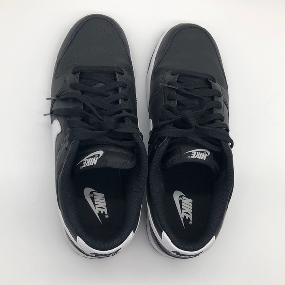 Tried on Mens Nike Dunk Low Retro Black Panda 2.0 DV0831-002 Size 9.5 - Picture 5 of 12
